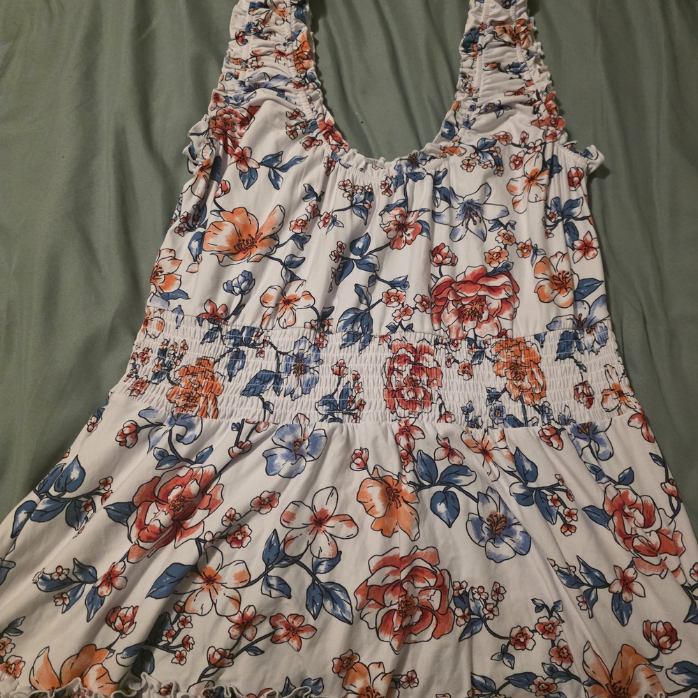 Floral Print Sleeveless Dress
